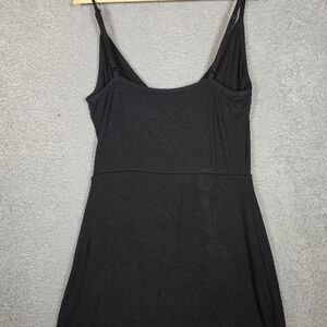 goldray fraidy knit dress GOLDRAY asymmetrical Fraidy Black body con mini Tank Knit Dress Wrap Sz M D115